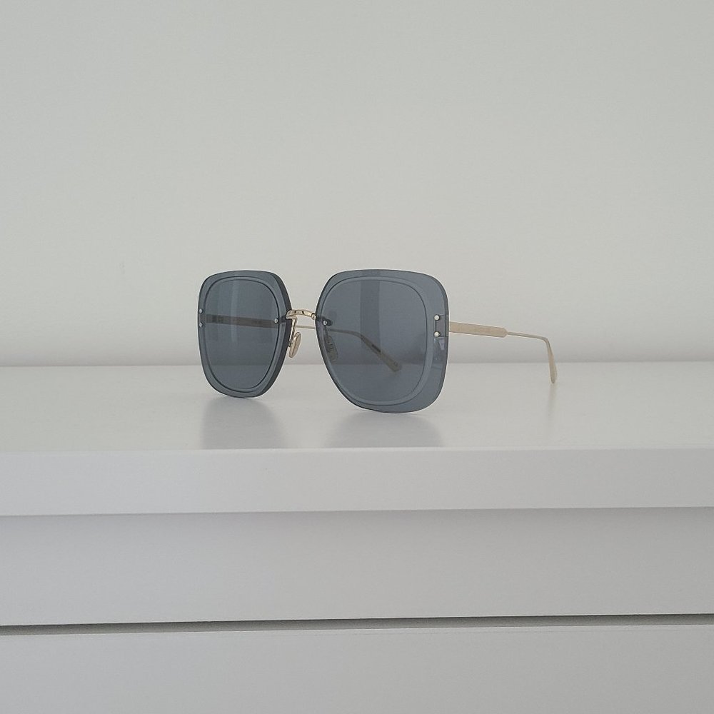 CHRISTIAN DIOR UltraDior SU Sunglasses Gold Blue